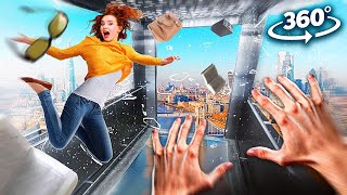 VR 360 YOU'RE IN A FALLING ELEVATOR - How to Survive and Escape