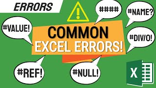 Fix 6 Common Excel Errors in 1 Video 🔥🔥🔥