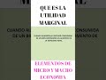 Que es la Utilidad Margina. Elemento de Micro y Macro Economía