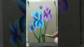 #paintcooo  @paintcooo #painting #acrylicPainting  || Easy Acrylic flower  painting for beginners