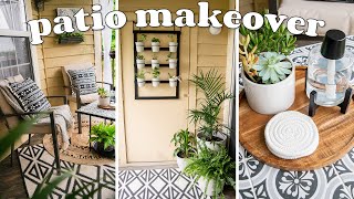 *BOLD* DIY Renter-Friendly Balcony Makeover ☀️ Refreshing my patio for summer