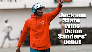Jackson State wins in a landslide in Deion Sanders' debut