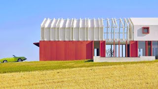 Maison-grange captivante en Italie : Architecture inspirée par la nature