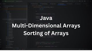 Java | Multi-dimensional Arrays | Sorting of array using in-built Method | Java Programming Tutorial