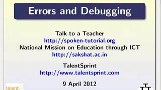 #4 Errors and Debugging in Java - Tamil