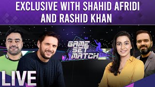 Game Set Match - Exclusive talk with Shahid Afridi and Rashid Khan - SAMAATV - 25 Feb 2022