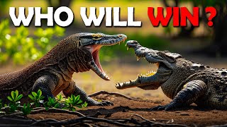 Komodo Dragon vs Crocodile – Who will win? #animalfacts #wildlife #animals #raptile #crocodile