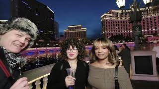 8K VR 180 Las Vegas Bellagio Street Interview 02-15-25