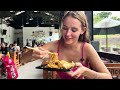 trying level 8 spicy indonesian food in bali