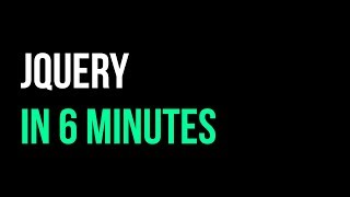 Learn jQuery in 6 minutes | How to Use a JavaScript Library | Code in 5