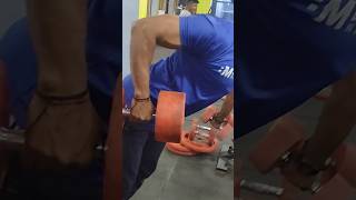 jhoome jo pathan #back #workout one arm dumbbell row #jhoomejopathaan #shorts #viral