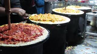 Bangalore Famous 99 Dosa made over coal|Food Street @HSRLayout 27th Main|Street Food Vlog|Pizza Dosa