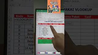 Cara Menggunakan Rumus VLOOKUP langsung muncul 1 Kolom sekaligus #vlookup  #excel #belajarexcel