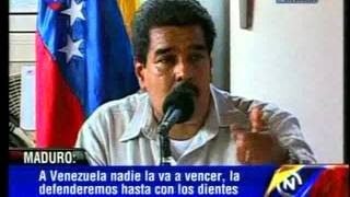 Maduro afirmó que a Siria le sembraron el expediente de armas químicas