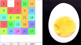 6x6 - 2x2 sliding puzzle relay in 30s