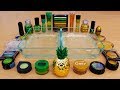 Green vs Gold - Mixing Makeup Eyeshadow Into Slime! Special Series 84 Satisfying Slime Video