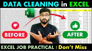🔥 Excel Data Cleaning Hacks | Data Cleaning Tricks in Excel | Excel Tutorial