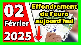 Prix d'euro en algerie marché noir aujourd'hui 02 Février 2025 Taux de change Cours dollars devise