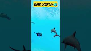 🌎 World Ocean Day Special ❤️ 🐬 #shorts