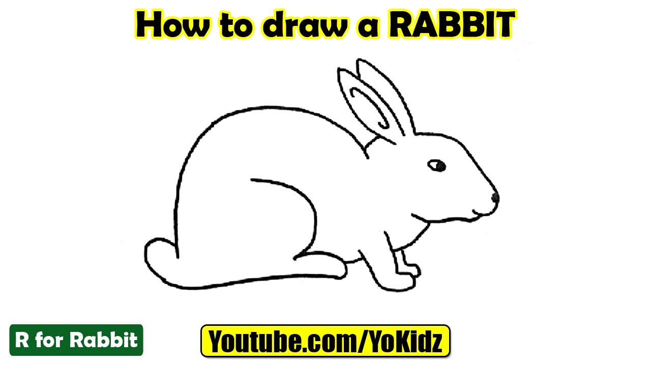 How To Draw A Rabbit Youtube