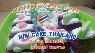 KULINER VIRAL BANGET DI AWAL 2025, RESEP MINI CAKE THAILAND, MODAL MINIMAL UNTUNG MAKSIMAL