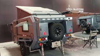 Brand new njstar rv fully expanded aluminum shell off road travel trailer with high strength frame