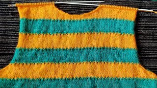 बच्चों के लिए स्वेटर , 8 to 9 year baby sweater. Back part Arm hole and Neck cutting in easy way.