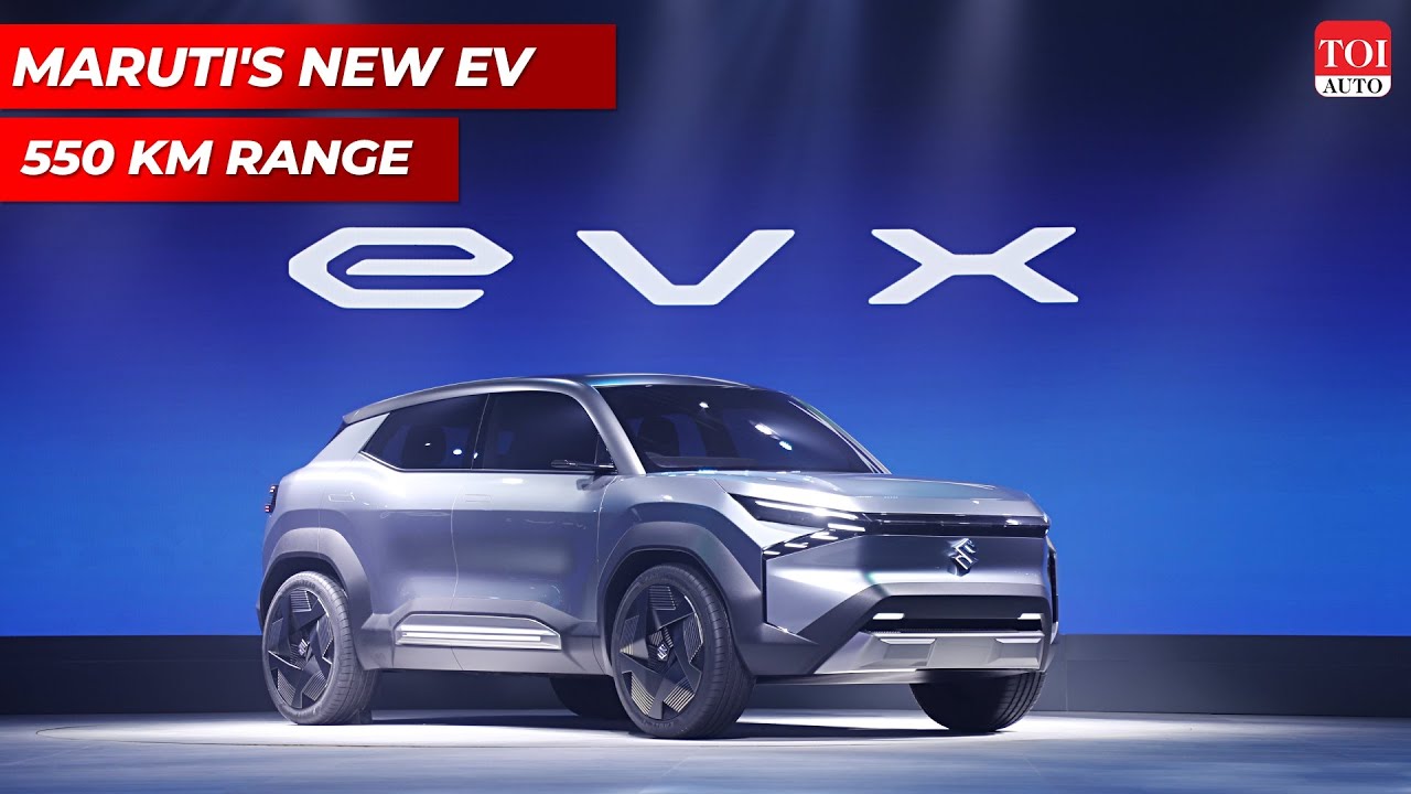 Maruti Suzuki EV Concept EVX First Look | 550 Km Range | Auto Expo 2023 ...