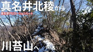 【真名井北稜・川苔山】雪の奥多摩バリエーション！真名井で登り真名井で下り、真名井に散る