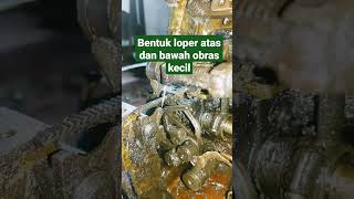 tutorial terlengkap bentuk loper atas dan loper bawah obras kecil