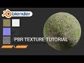 BLENDER: How to use PBR texture in Blender tutorial