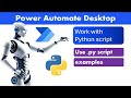 Power Automate Desktop - Run Python script