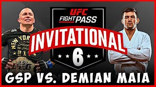 OFFICIAL: Georges St-Pierre vs. Demian Maia UFC Fight Pass Invitational 6 | Grappling Match UPDATE!