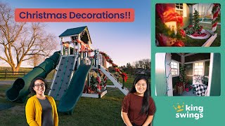 Decorating Your Swing Set for Christmas!