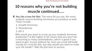 10 Reasons Why You're NOT Building Muscle