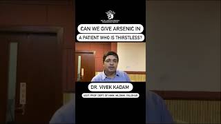 Can we give Arsenic in a patient who is thirstless?