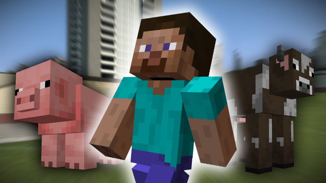 Playing Minecraft In Gmod Youtube