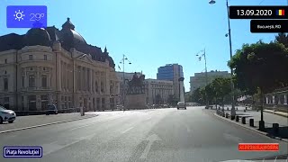 Driving through București (Romania) Centrul Orasului 13.09.2020 Timelapse x4