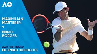 Maximilian Marterer v Nuno Borges Extended Highlights | Australian Open 2024 First Round