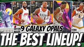 USING THE *BEST* POSSIBLE GOD SQUAD IN THE WORLD? 9 GALAXY OPALS! (NBA 2K21 MyTEAM NEXT GEN)