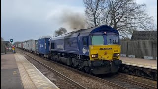 DBC Maritime Liveried 66090 struggles through Thurston