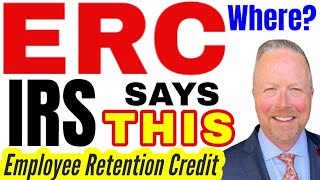 ERC Defined by IRS! Form 941X ERTC is NOT Hard Learn Now Employee Retention Tax Credit Refund #ertc