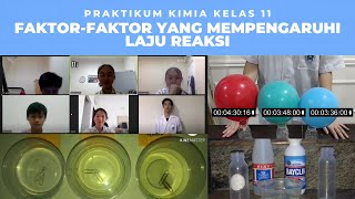 Praktikum Faktor-faktor Yang Mempengaruhi Laju Reaksi | PRAKTIKUM KIMIA KELAS 11