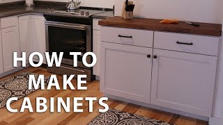 How to Make DIY Kitchen Cabinets