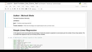 Prediction using Supervised Machine Learning | Data Science | Sparks Foundation Internship #task1
