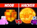 NOOB vs HACKER: I Cheated in a GIANT PLANET Build Challenge!