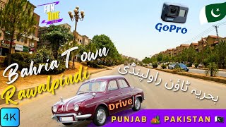 Drive 🚗 \u0026 Explore Bahria Town 🏕 Rawalpindi 🏞 with GoPro 📸 4K | بحریہ ٹاؤن راولپنڈی 🌄