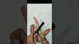 easy way of pen spinning with rubber band | tutorial | #shorts #trend #vshaderz #penspinning