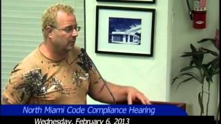 North Miami Code Enforcement Hearing - Feb 6, 2013