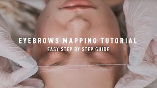 EYEBROWS MAPPING TUTORIAL | POWDER BROWS PROCEDURE EPISODE I